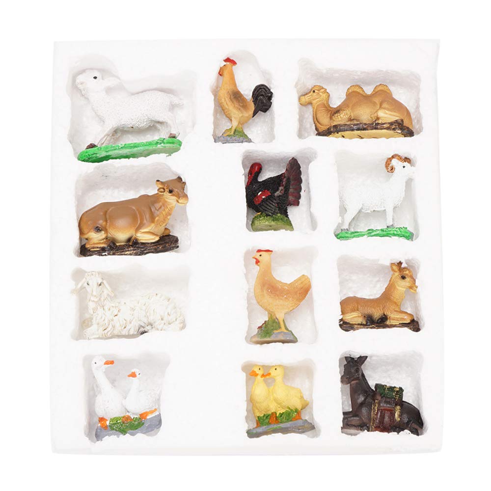 DCRAFTSUPPLY Christmas Nativity Scene Set Animal Figurines