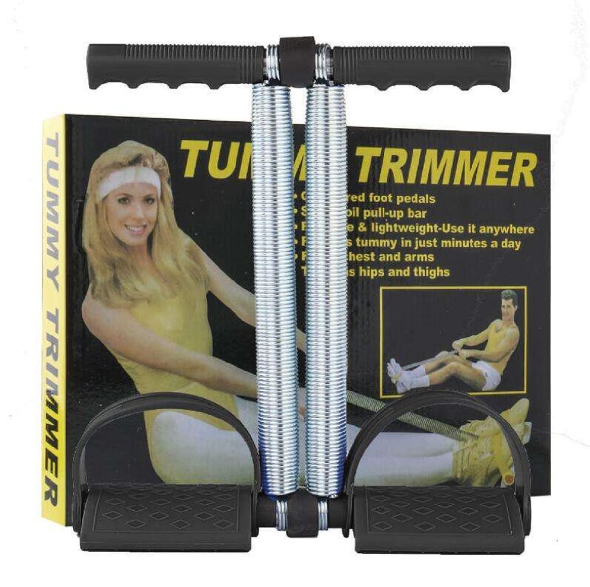 SIDHMART Tummy Trimmer Abs Exerciser Burn Belly Fat Off Extra Calories Abdominal Weight Loss Abdominal Abs Exercise Equipment Home Gym Men Women, Black (B09295DJDL) Amazon Price History, Amazon Price Tracker