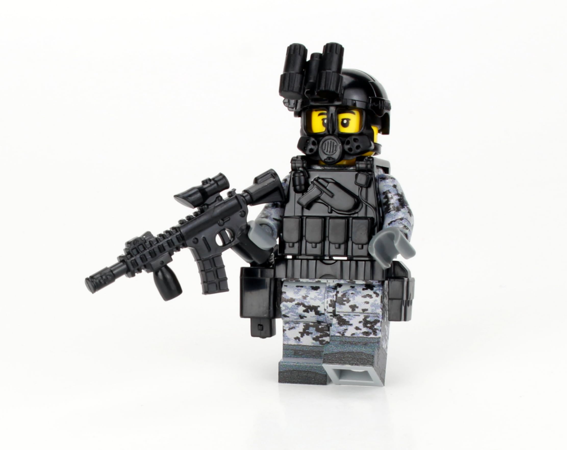 Battle Brick 1.6 Inches Tall Collectible Urban Response Team Soldier | Accessories Made in The USA | Genuine Military Minifig | Printed Camo | Great