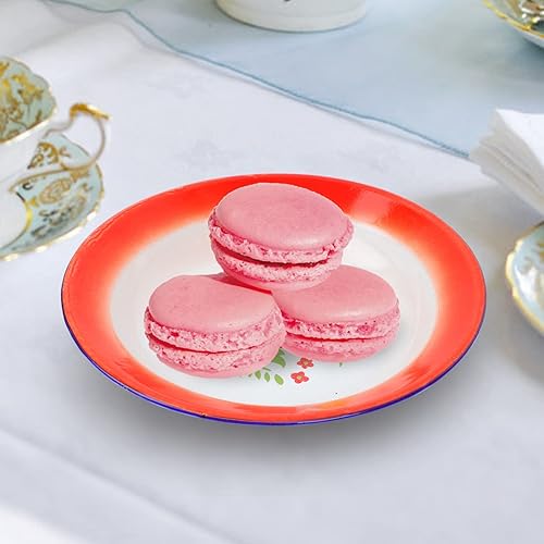 Miniatura 8 de Hemoton 3 unids vintage esmalte plato de fruta plato de frutas plato de ensalada vintage plato de lavado de esmalte vintage esmalte bandeja de