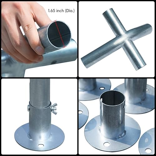 Miniatura 6 de KING BIRD Toldo de coche mejorado de 10 x 20 pies con paredes laterales extraíbles, tienda de campaña portátil con vigas triangulares reforzadas y 4