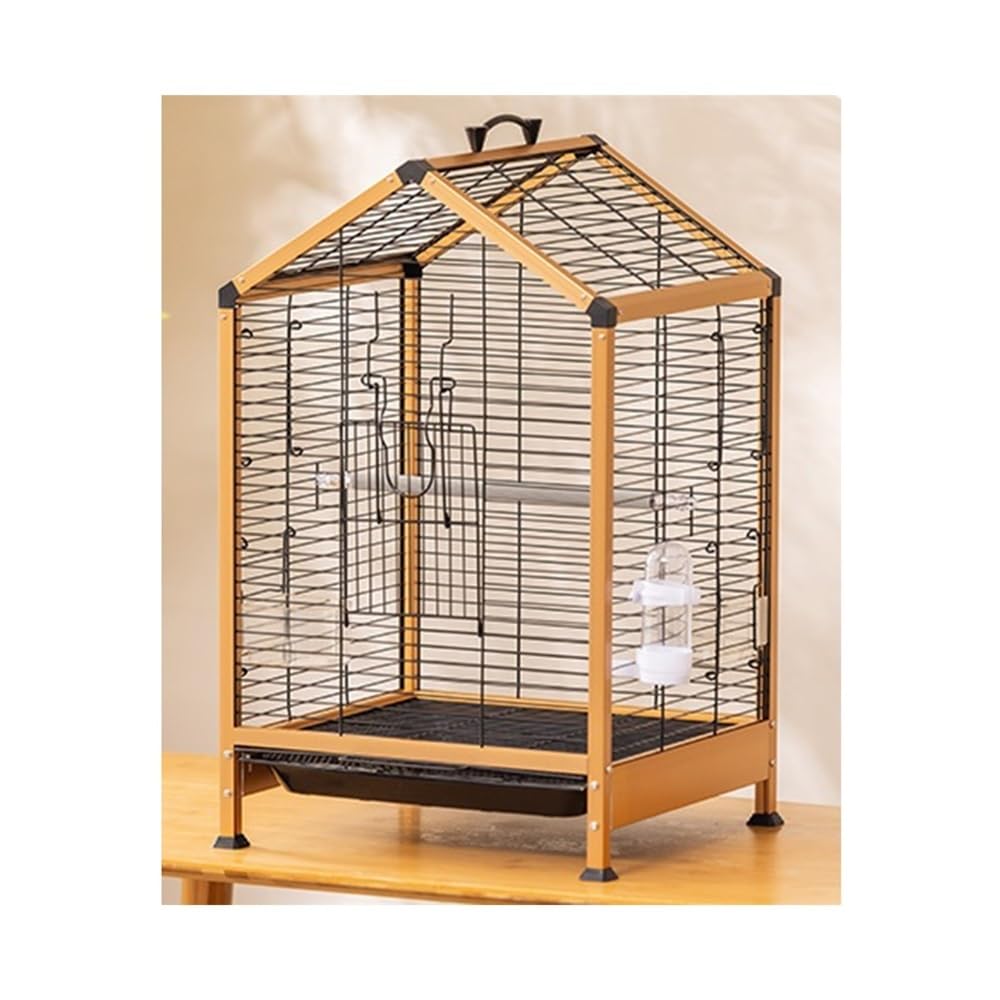 Gabbia Bird Gabbia for Uccelli Gabbia for pappagalli Gabbia for Uccelli Domestici Gabbia Orizzontale in Seta Villa Bella e Facile da Pulire Bird Cage