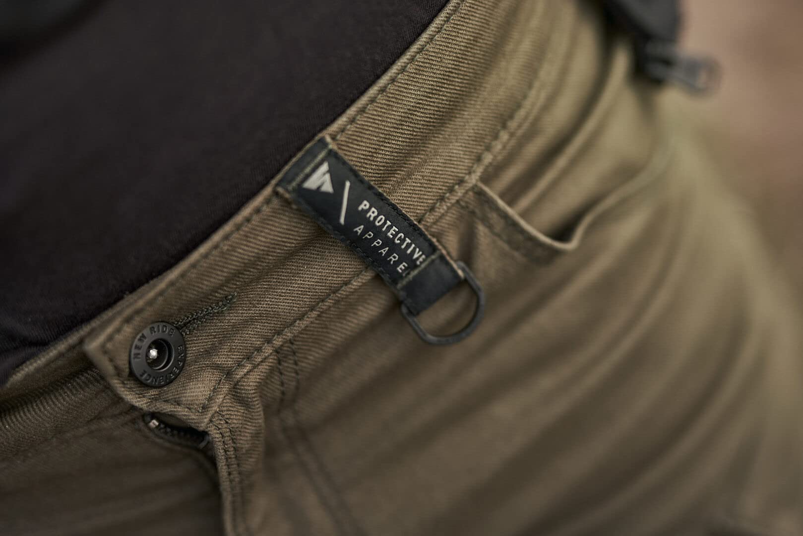 SHIMA GIRO 2.0 Motorradhose Herren - Elastische Regular Fit Cargo Biker Hose Männer mit DuraQLschicht, Knie und Hüft Protektoren, Oberschenkeltaschen (Khaki, 40)