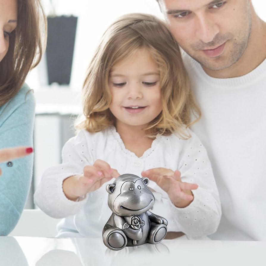 Amazon.co.jp: 猿の貯金箱, 子供のための金属製の貯金箱