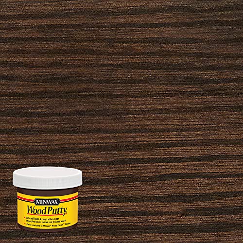 Image of 3.8 oz Minwax 9718 Ebony Wood Putty Oil-Based Non-Hardening (Pack of 2)