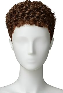 Short Curly Pixie Cut Synthetic Wig for Black Women, Light Brown Layered Hair with Fluffy Texture, Natural Looking Style for Daily Wear, Youthful and Chic Appearance