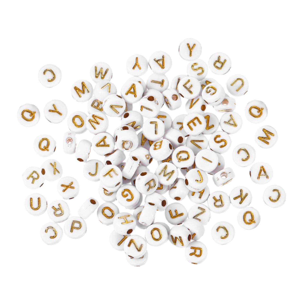 4000piezas Abalorios De Letras De Acrílico Para Perlas De Letras Coloridas Para Joyas Collares Pulseras y Manualidades