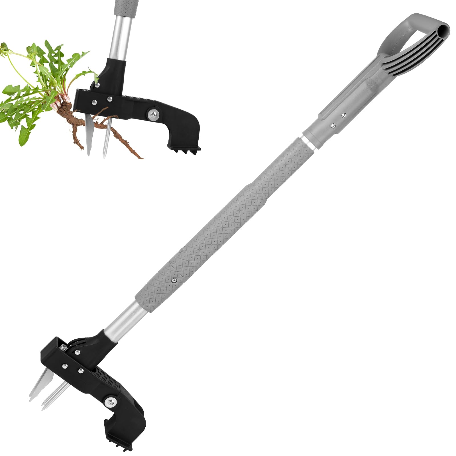 3 J Outil d'arrache-mauvaises herbes avec manche long