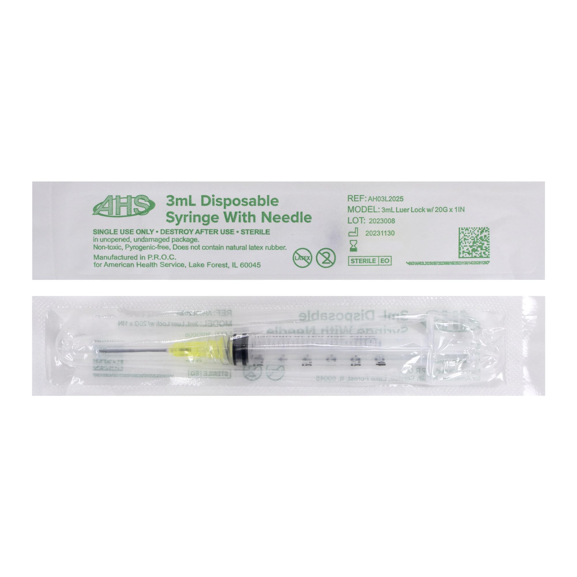 100 Pack Syringes with Needle - 3mL, 20G -4