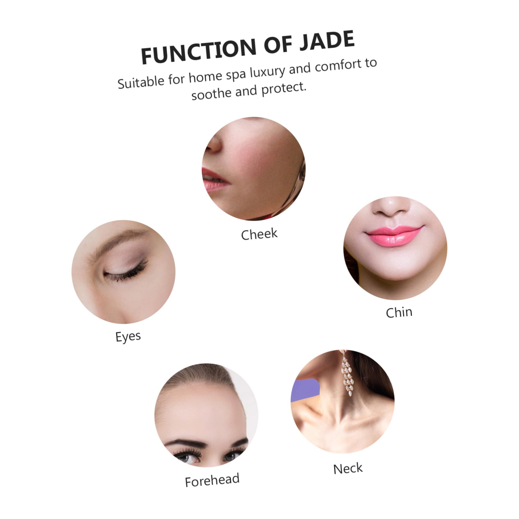 Maschera in Jade Verde per Terapia Viso e Sollievo | 1 Pezzo, Uso Domestico e Scolastico, Effetto Rinfrescante, Supporto per Gonfiore Muscolare