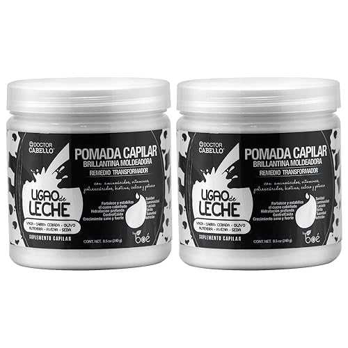 BOE Ligao De Leche Pomada Capilar Brillantina 8.5oz (Paquete de 2)