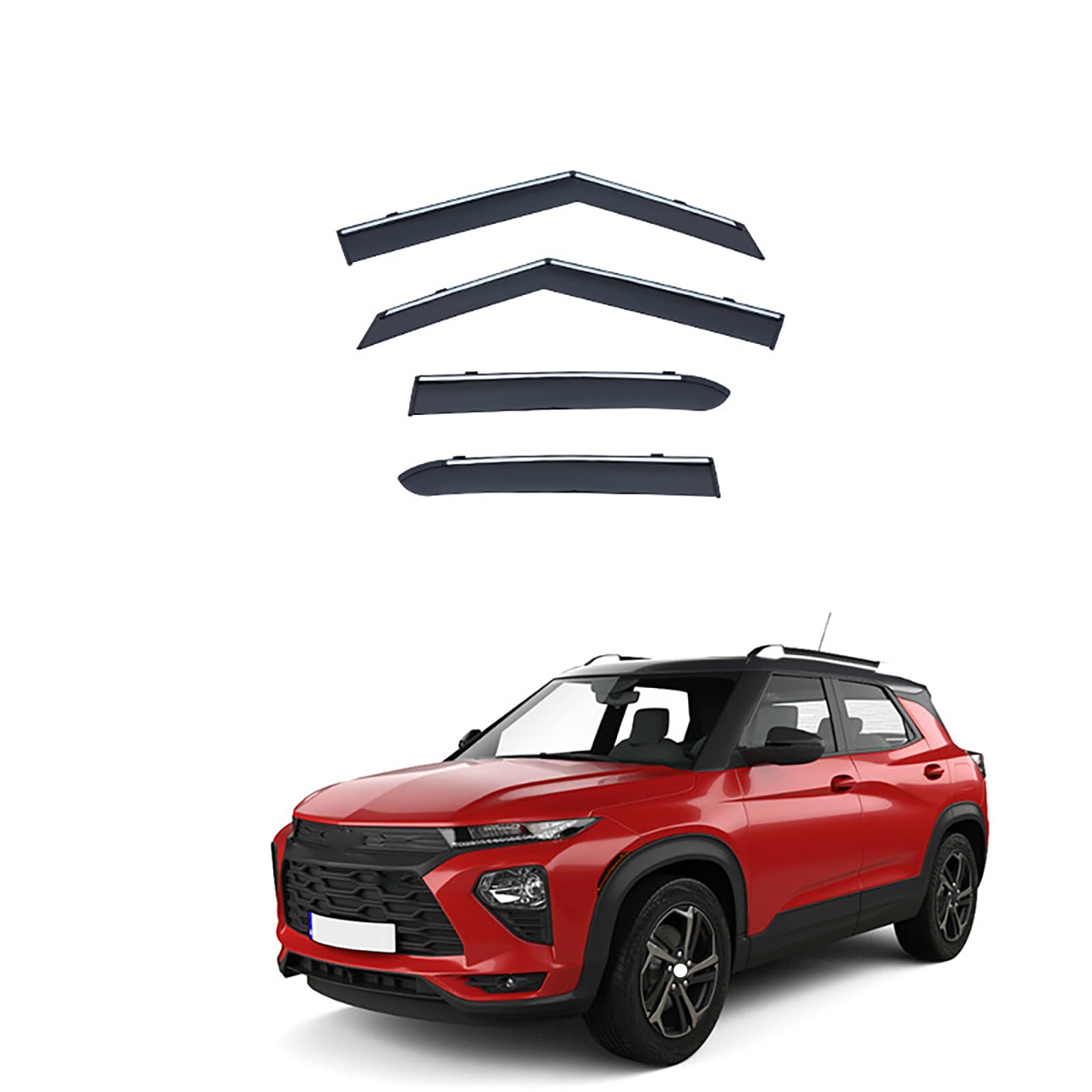 AUTOCLOVER Juego De 4 Piezas De Visera De Ventana Lateral Para Toyota Tacoma 2016 2017 2018 2019 2020 2021 2022 2023 Deflector De Proteccion