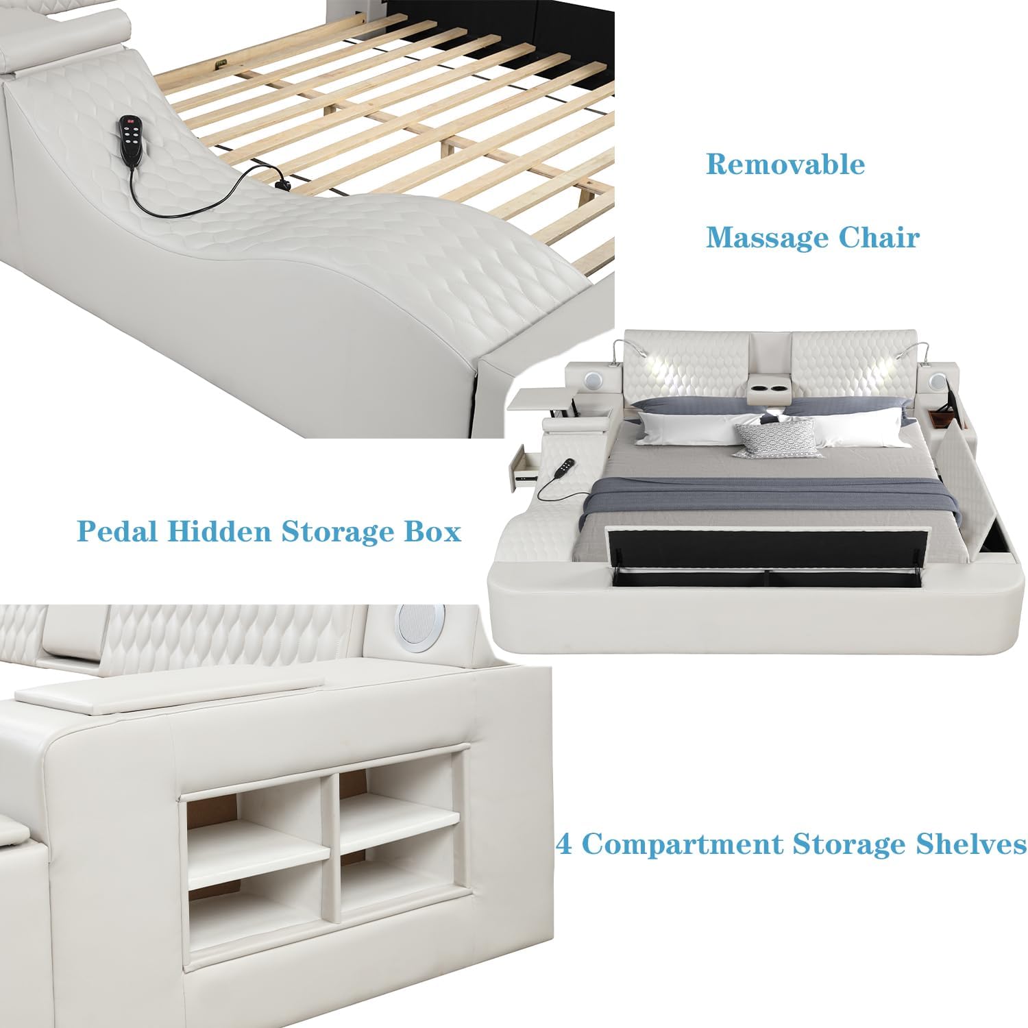 King Size Multifunctional Luxury Bed Frame with UK Ubuy