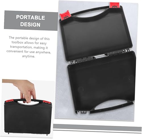 Miniatura 6 de Caja de herramientas portátil Caja de herramientas multifuncional Organizador de herramientas de plástico para el hogar y reparaciones eléctricas