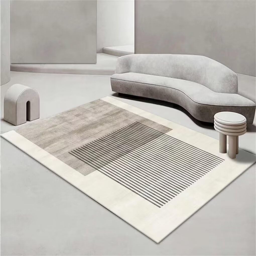 Tapis tout doux gris antidérapant et résistant à l'usure