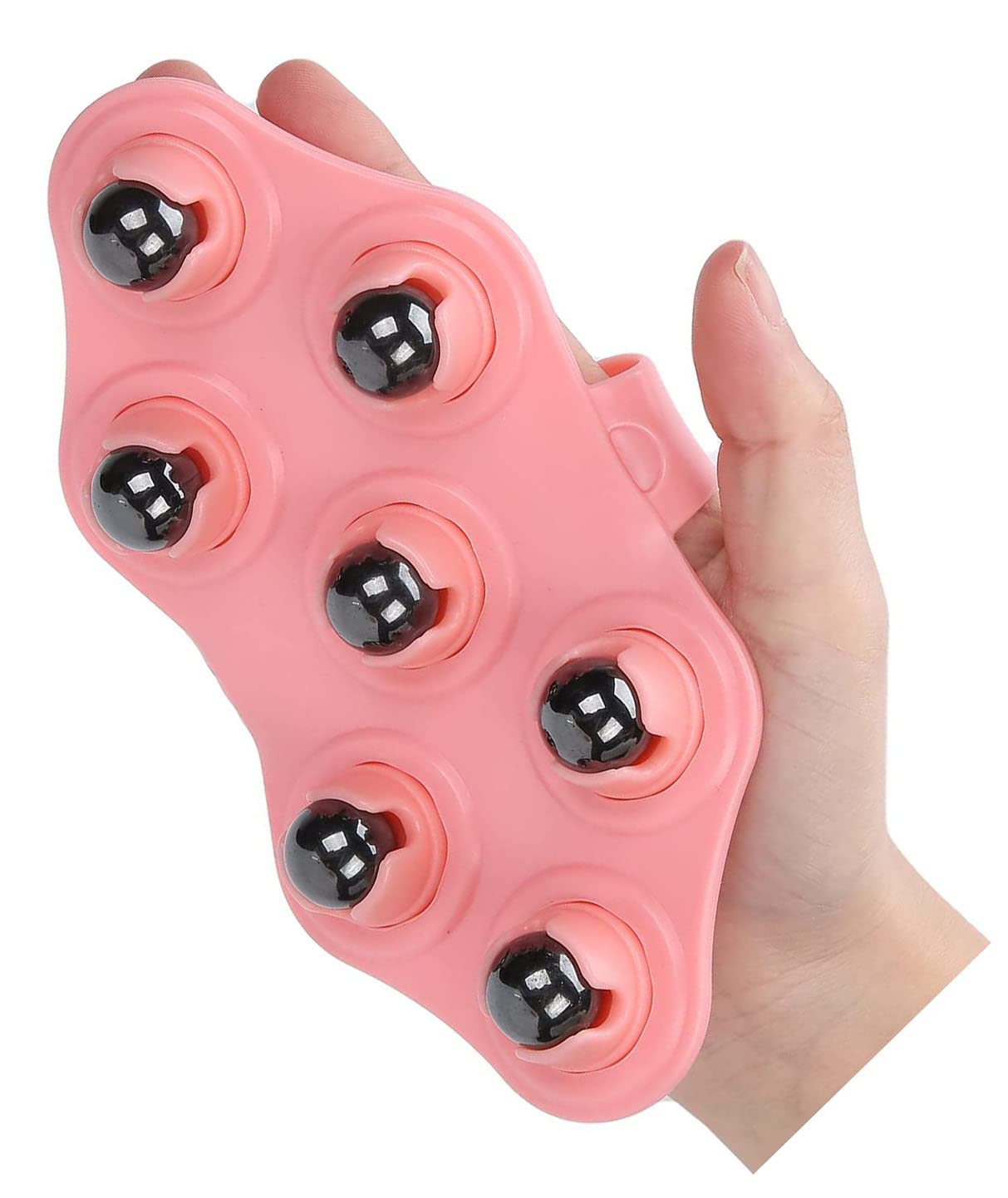 WE-CEF Palm Shaped Massage Glove Body Massager 360-degree-roller Metal Roller Ball Beauty Body Care Body Contouring Massager Boosts Circulation(Pink) (B0B885MJ7M) Amazon Price History, Amazon Price Tracker
