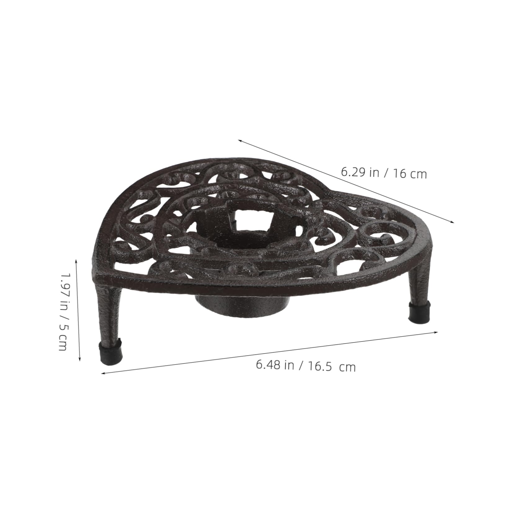 GRIRIW Tea Pot Stovetop Cast Iron Teapot Holder Kettle Teapot Warmer Desk Coasters