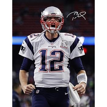 Amazon Com Kopoo Tom Brady Patriots Autographed Replica Poster Art Print Posters 24 X 36 60 X 91 5 Cm Posters Prints