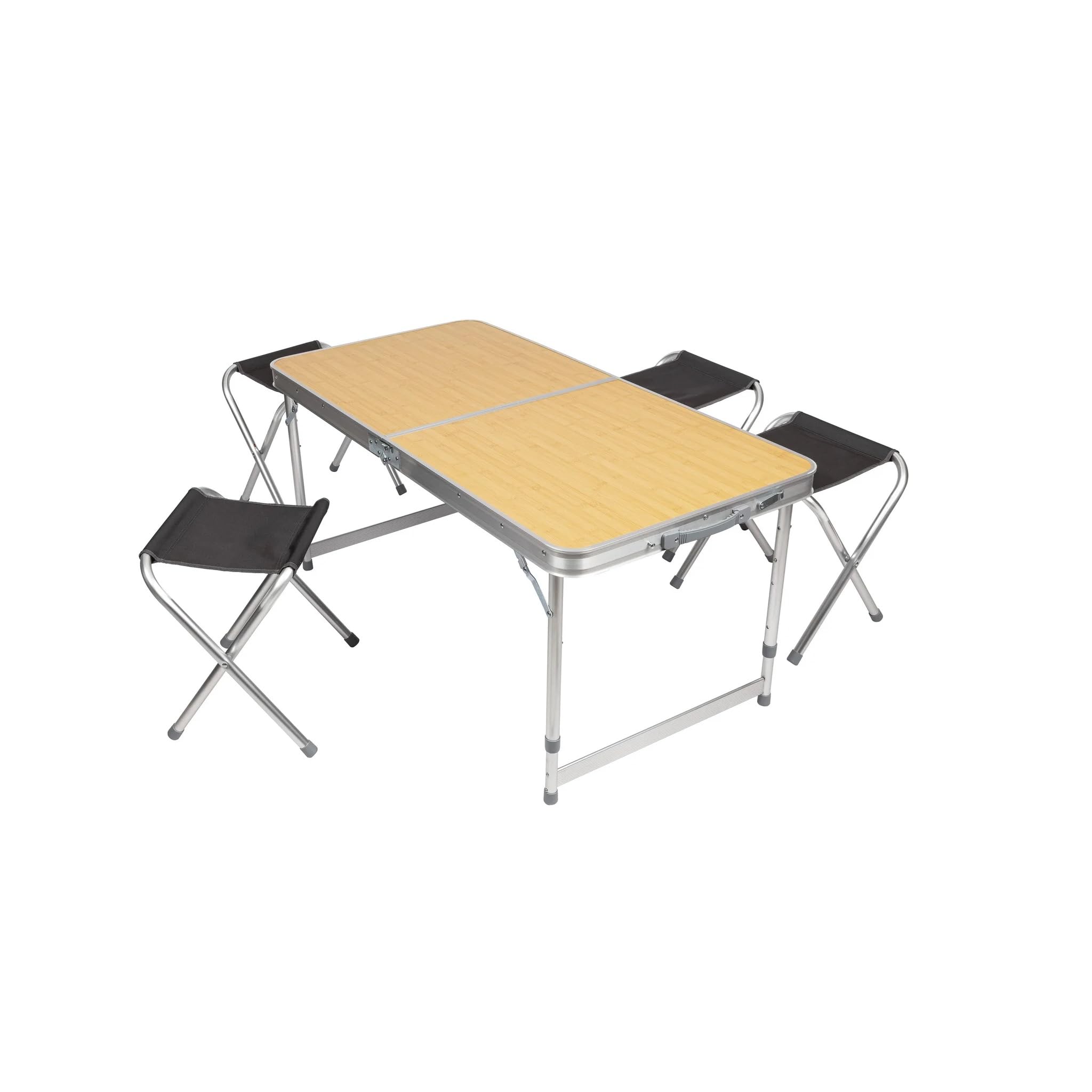 crivit campingtisch 120x80 Campingmöbel-Set, zusammenklappbar, Campingtisch, mit 4 Hockern, faltbar Garten $100 - $199 Hängematte für 2 Personen Wähle Deine Farbe:Ocean Blue