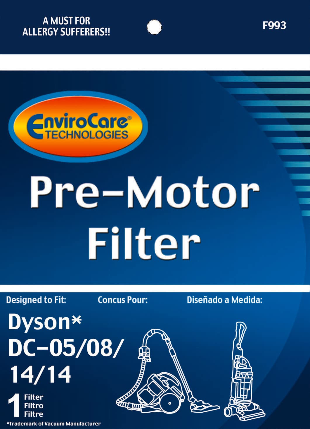 EnviroCare Replacement Pre Motor Vacuum Cleaner Filter made to fit Dyson DC05/08/14/15 Uprights