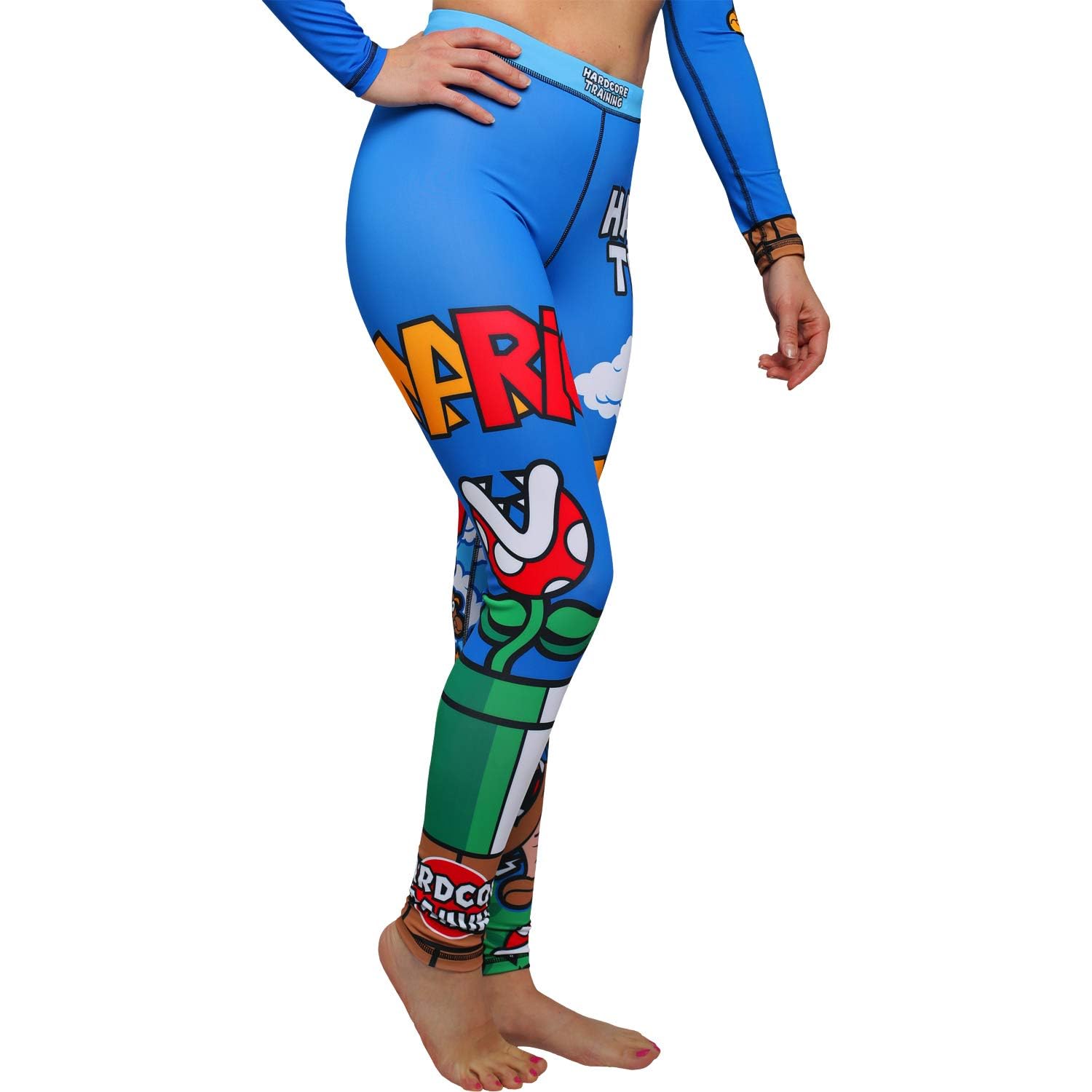 Hardcore Training Pantalon de compression pour femme - Pour fitness, pilates, yoga, BJJ Crossfit