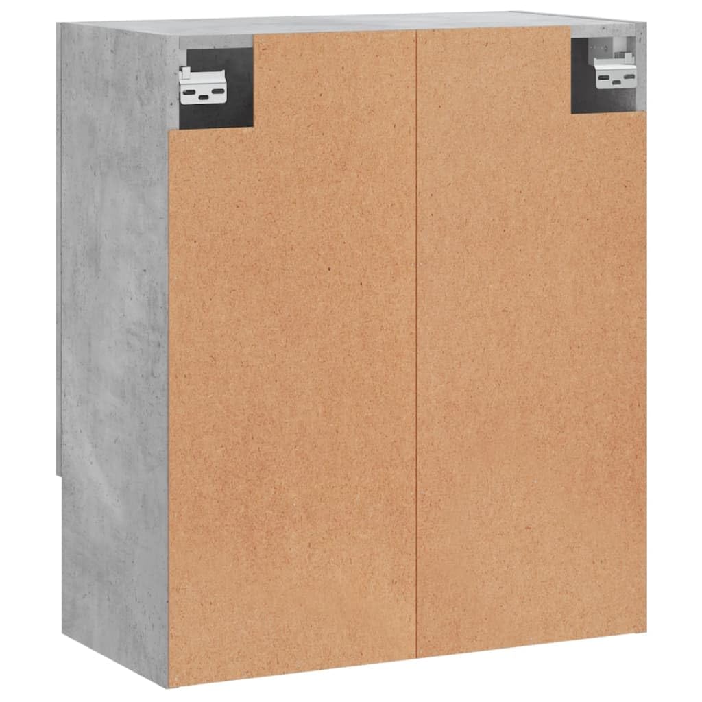 Szafka ścienna szara beton 60 x 31 x 70 cm drewno wielowarstwowe