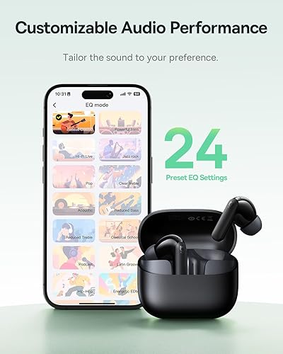 Miniatura 8 de Baseus Bass BP1 NC - Auriculares inalámbricos híbridos con cancelación activa de ruido, controlador de súper graves de 0.472 in, tiempo de