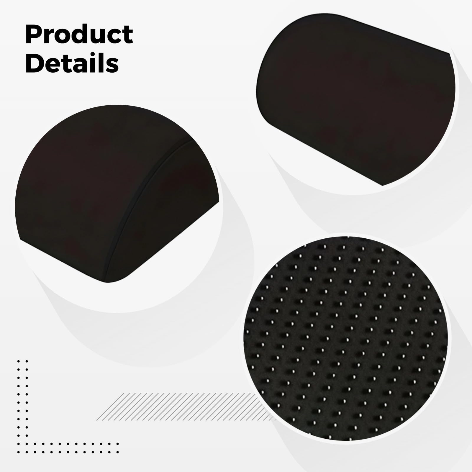 Fußstütze unter dem Schreibtisch, Memory-Foam-Beinablagekissen, ergonomischer Hocker mit waschbarem Bezug, Büro-Schreibtisch-Fußstützenkissen, 44 x 28 x 14 cm