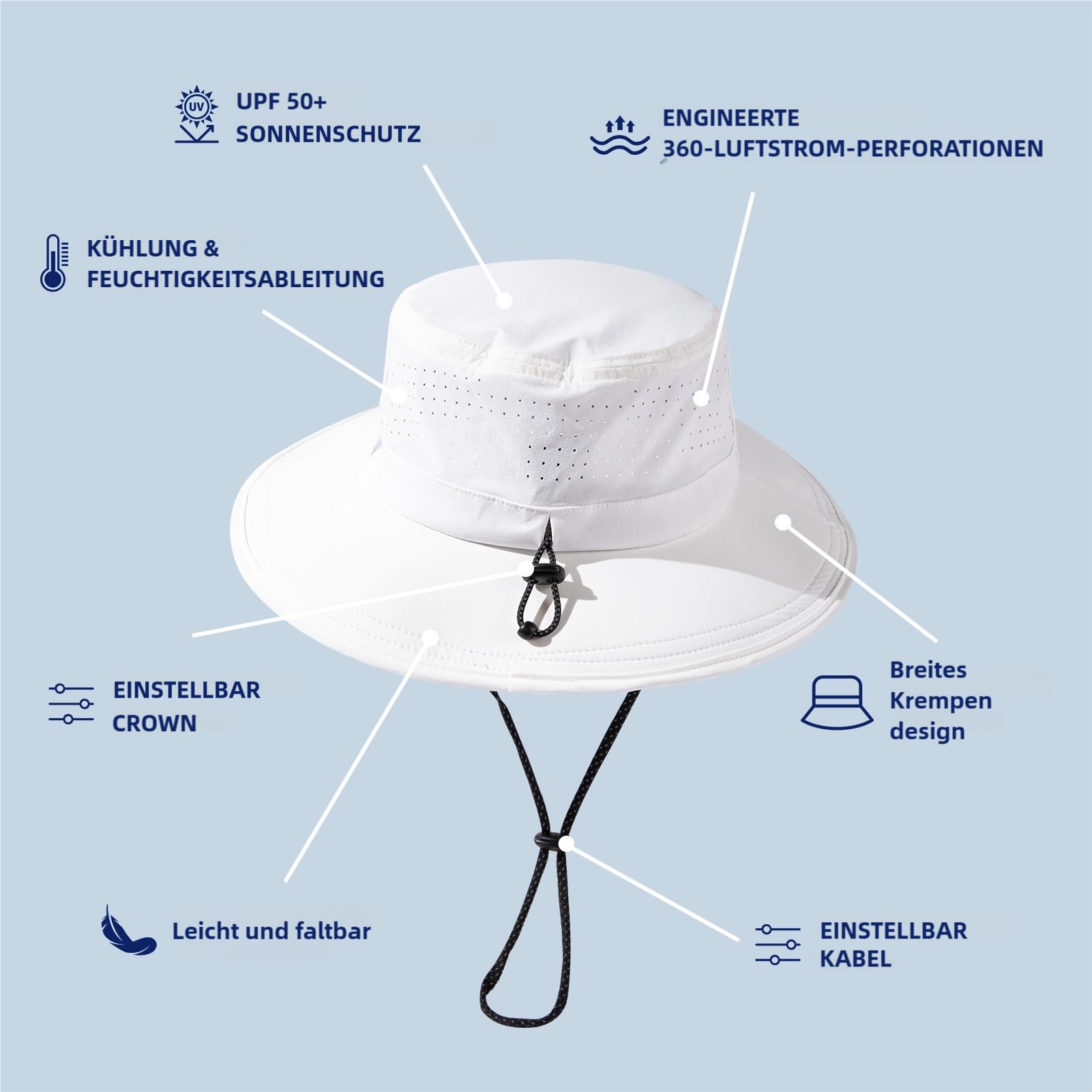 TOP-EX Sombrero para hombre y mujer, sombrero de safari para exteriores, para verano, senderismo, UPF 50+, sombrero de pesca con ala ancha, sombrero de lluvia y sombrero de cubo para el sol