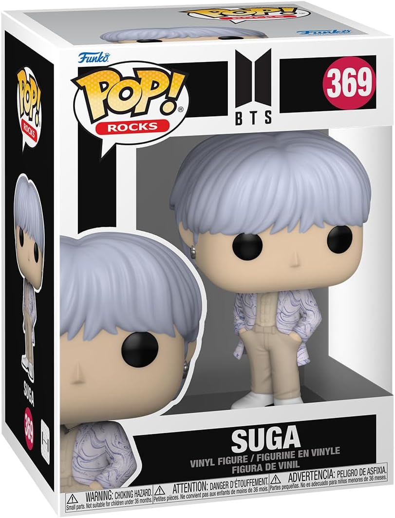 Funko POP! Rocks: BTS - Suga - Collectable Vinyl Figure - Gift Idea - Official Merchandise - Toys for Kids & Adults - Music Fans - Model Figure for Collectors and Display