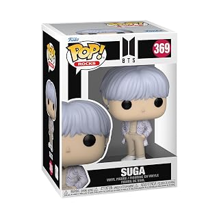 Funko Pop! Rocks: BTS – Suga – Figurine en Vinyle à Collectionner – Idée de Cadeau – Produits Officiels – Jouets pour Les Enfants et Adultes – Music Fans – Modèle de Figurine pour Les Collectionneurs - Les Beatles, Paul McCartney, John Lennon, RIngo Starr, George Harrison