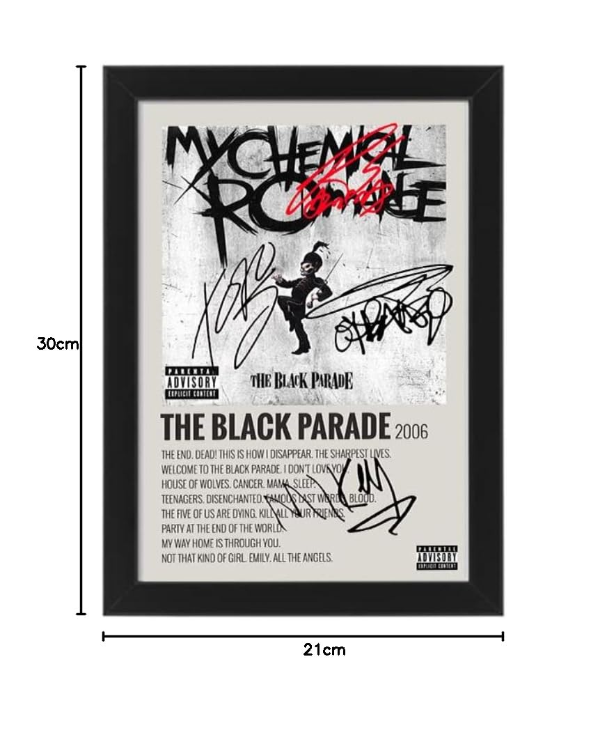 My Chemical Romance The Black Parade - Póster firmado con la