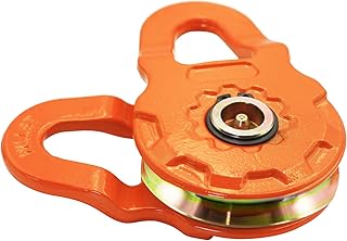 CAYUEMUM Snatch Block, 24,000 lbs (12T) Minimum Breaking Strength, 12,000 lbs Working Load Limit, for Cable up to 7/16’ & Winches up to 12,000 lbs, for Tractor, Truck, ATV & UTV