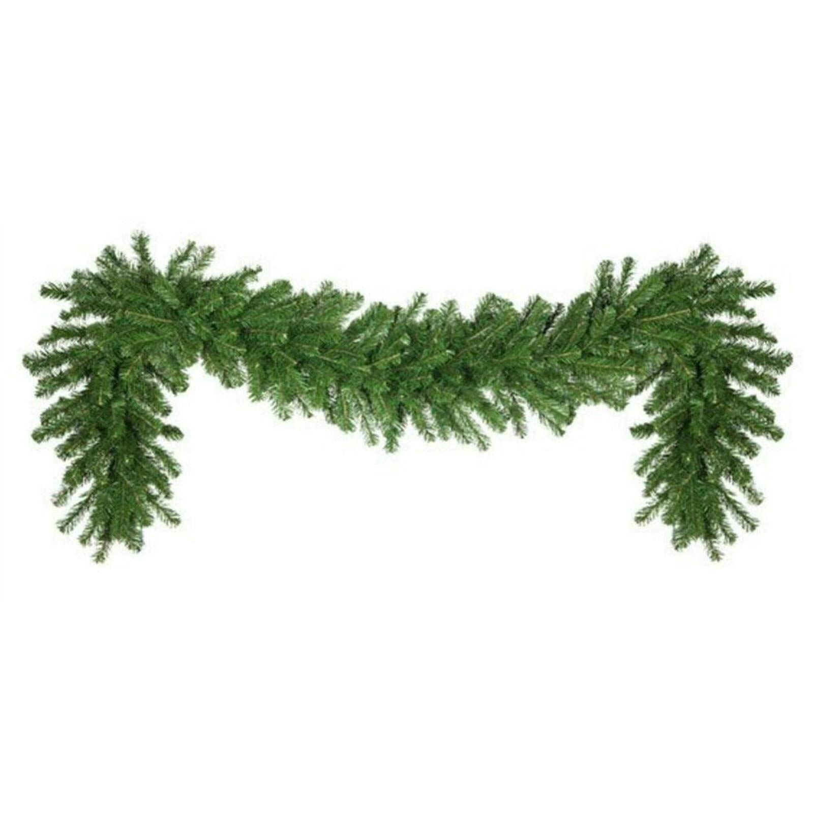 Guirlande sapin épinette verte 2.7m rotin décoration Noël PVC