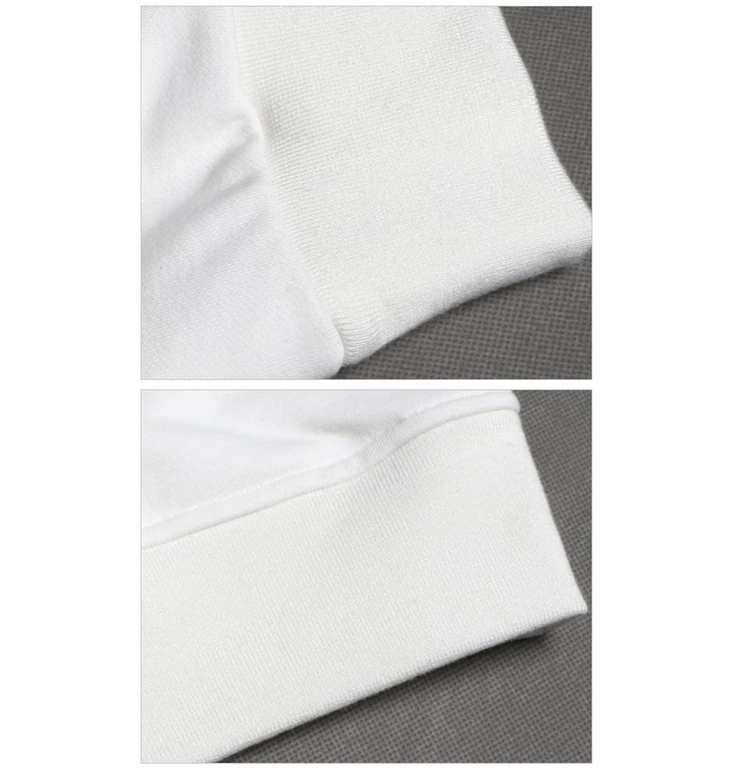 Felpa classica da uomo senza cappuccio in cotone mercerizzato anti-pilling