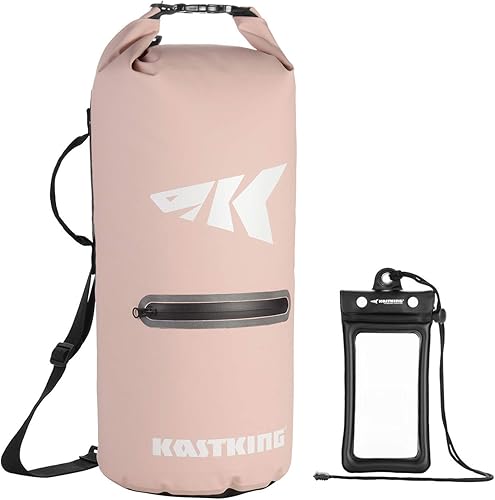 KastKing Cyclone Seal - Bolsa seca 100% impermeable con funda para teléfono, bolsillo frontal con cremallera, perfecta para playa, pesca, kayak,