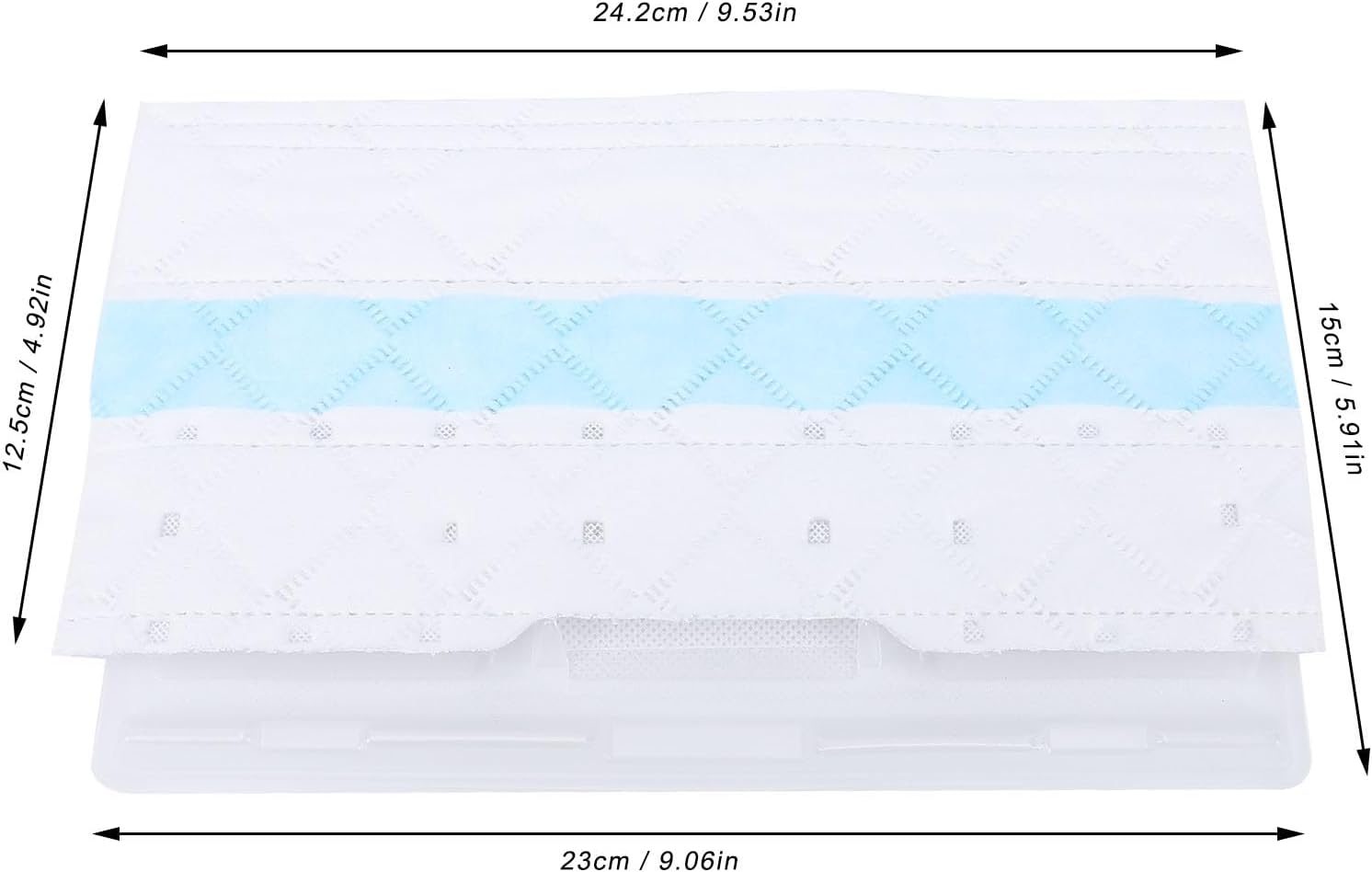 ZJchao 20pcs Hard Floor Pad Refills, Vacuum Mop Pads Replacement for VM252 VM205 VM200 VM190 VC205, with Enhanced Absorbency Textured Pattern, for Hardwood Tile Laminate Marble Floors