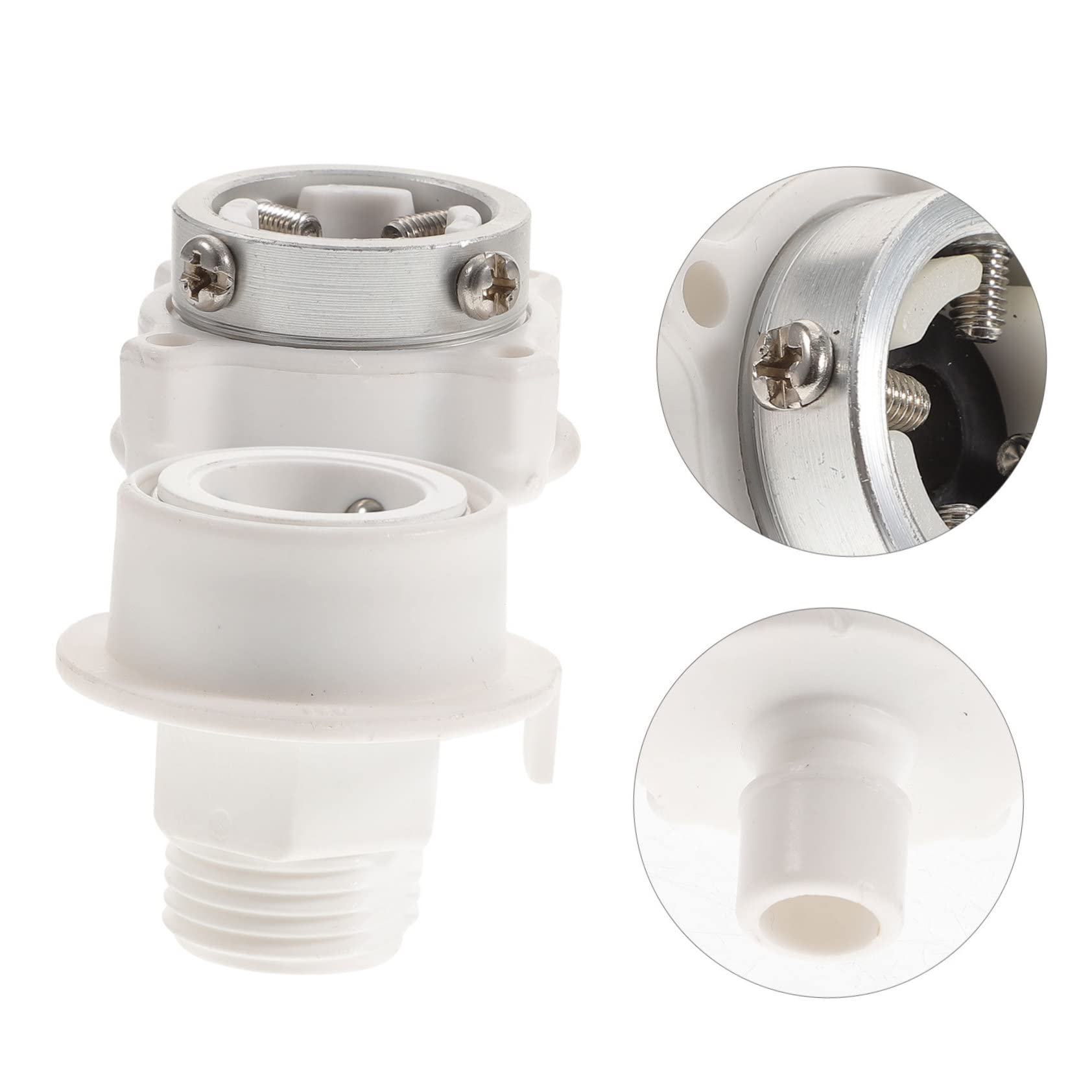 Adaptadores de grifo flexibles de rosca de hierro macho Juego de accesorios de conector de manguera, conectores de línea de aire Conectores rápidos Acoplador de aire y juego de enchufe, 2 piezas Conec