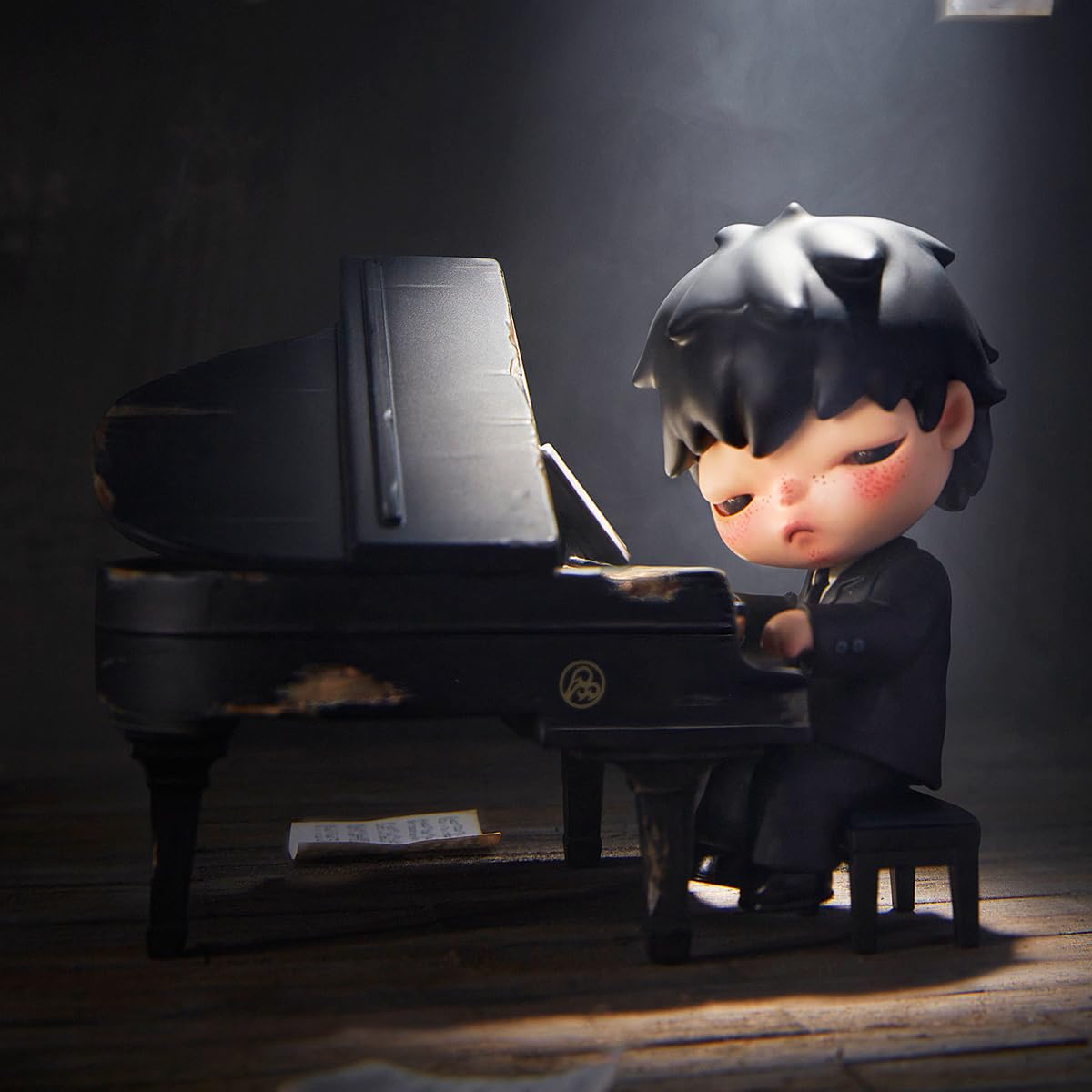 ポップマート フィギュリン ヒロノ ザピアニストフィギュア Amazon | POP MART HIRONO The Pianist フィギュア | ソフビ人形