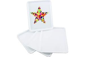 White Foam Meat Trays for Crafts & Foods - Pack of 25