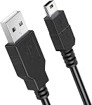 5.9FT PS3 Controller Charger Cable Compatible with PlayStation 3 Controller, Mini USB Data Charging Cord for PlayStation 3/ PS3 Slim/PS Move Controllers, TI84 Plus CE, Camera, MP3 Player