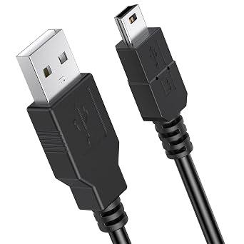AK 5.9FT PS3 Controller Charger Cable Compatible with PS3 Controller, Mini USB Data Charging Cord for PS3/ PS3 Slim/PS Move Controllers, TI84 Plus CE, Camera, MP3 Player
