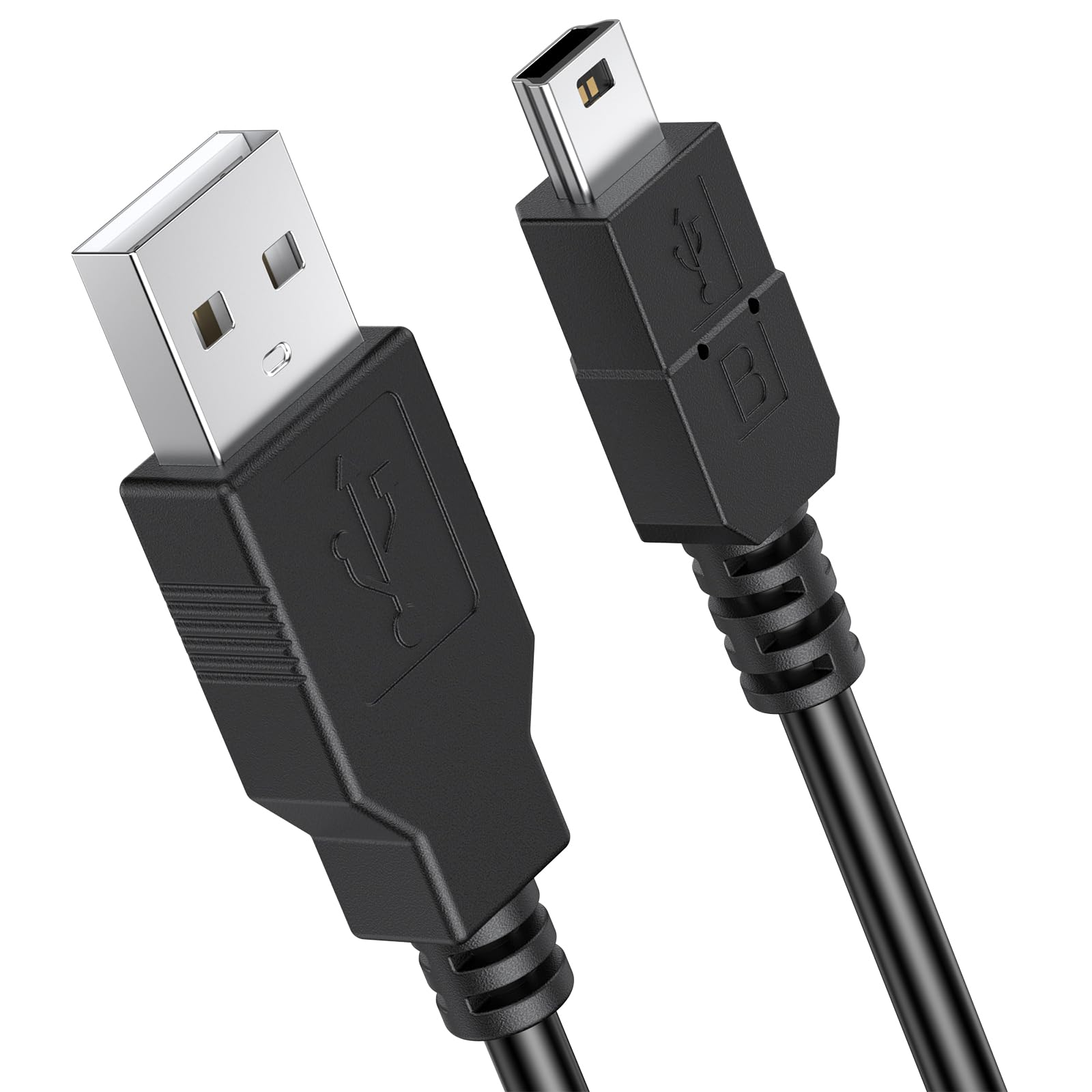 Tobfit 1.8M Charger Cable for PS3 Controller Charger, USB 2.0 Type A to Mini B Cable, Mini USB Data Charging Cord for Sony Playstation 3/ PS3 Slim/PS Move Controllers GoPro,HD,Dash Cam,MP3 Player