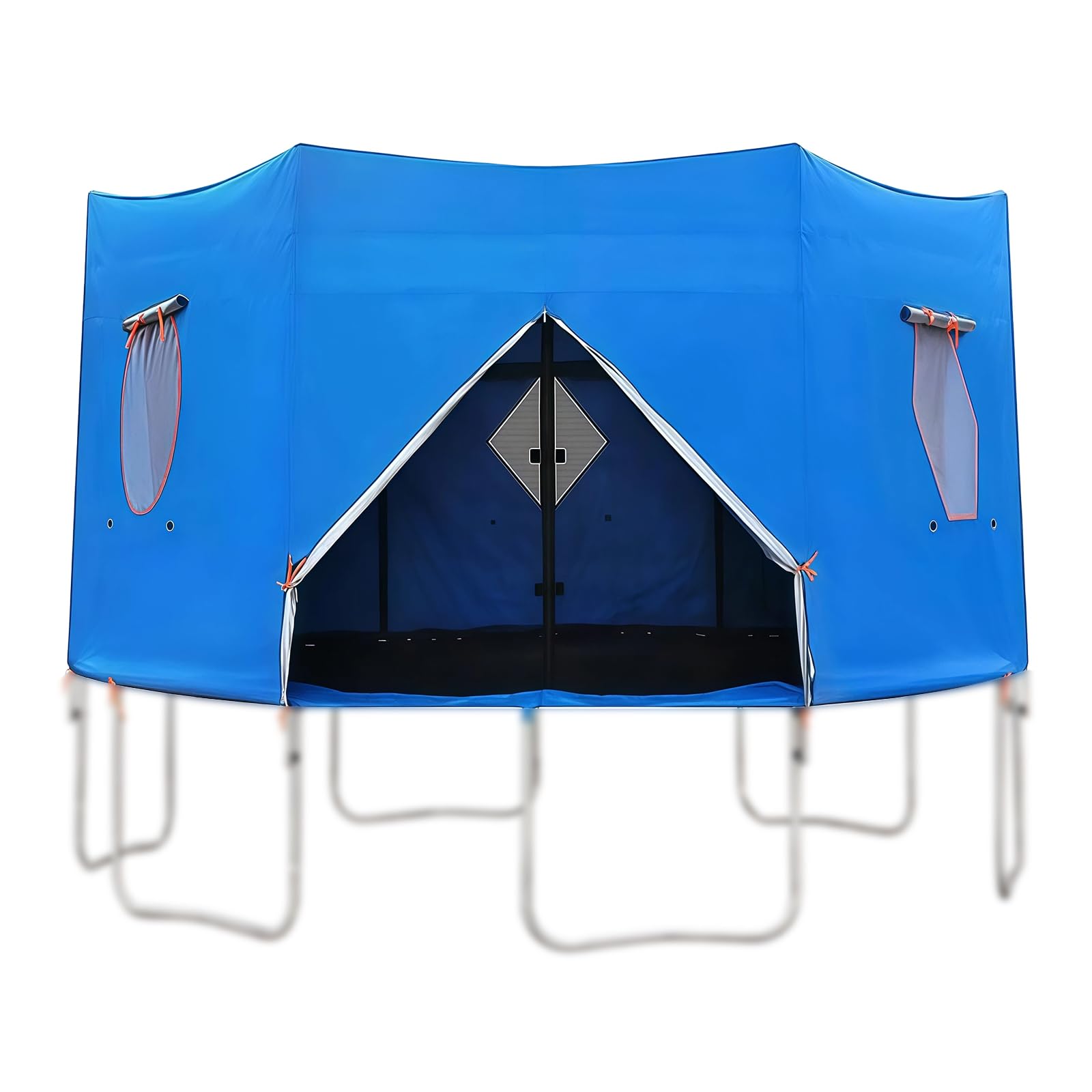 Trampoline Tent, UV Protection Waterproof Shade Cover with Mesh Windows, 300D Oxford Fabric for Straight Pole Trampolines, 10 FT (8 Poles)