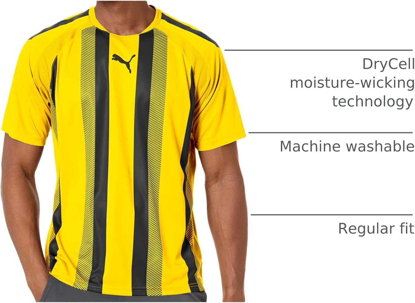 Amazon.com: PUMA mens Teamliga Jersey T Shirt, Cyber Yellow/Black Amazon.com: PUMA mens Teamliga Jersey T Shirt, Cyber Yellow/Black