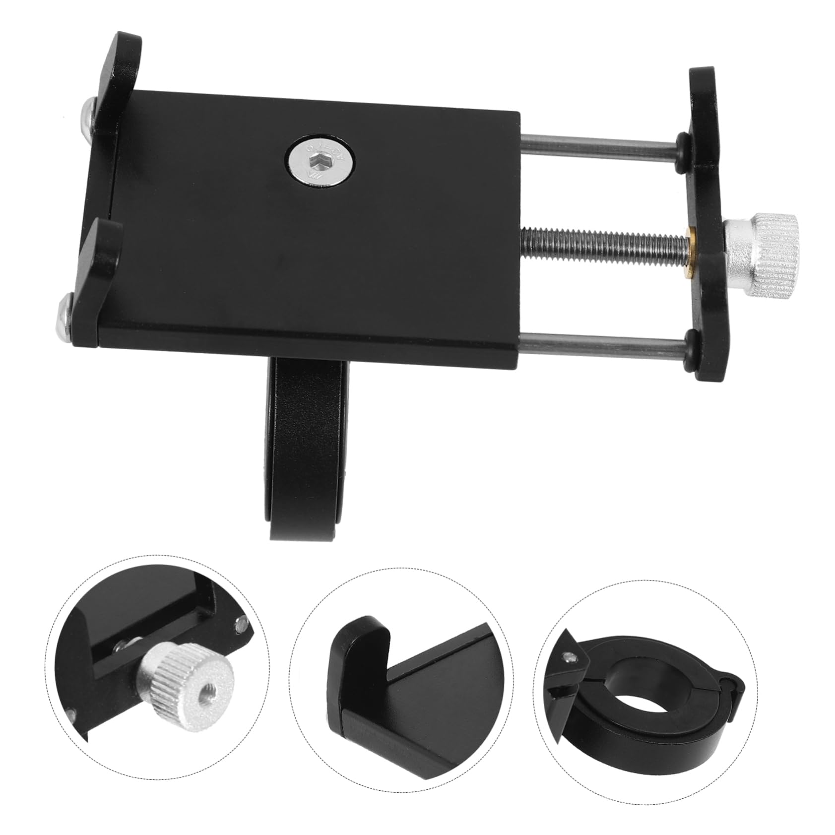INOOMP Porta Cellulare Staffa per Smartphone Supporti per Telefono Supporto per Telefono per Mountain Bike Supporto per Telefono da Ciclismo Porta Telefono Lega di Alluminio