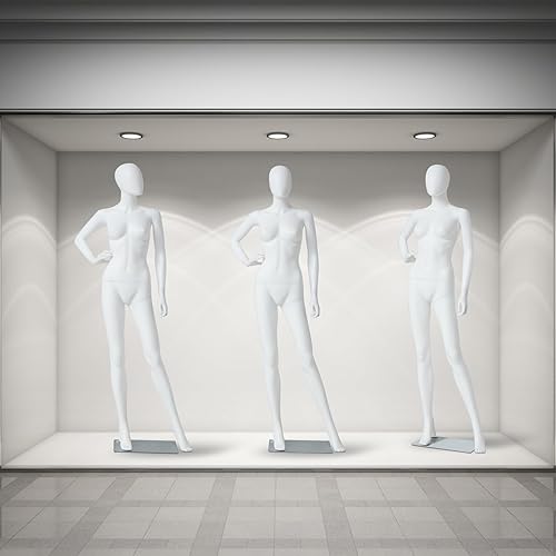 Miniatura 9 de Maniquí femenino de cuerpo completo  Forma de vestido de maniquí minorista de 70 pulgadas para exhibición de ropa, modelo ajustable, modelo de