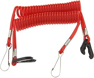 2X Notausschalter Notstop Reißleine Quickstop Spiralband für Außenborder Motor Sicherheit