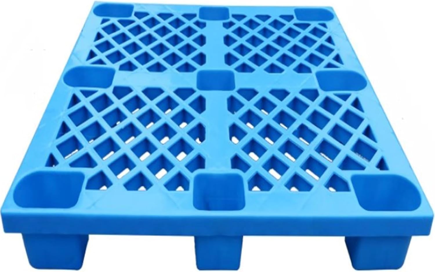 EMYJAY Storage Pallet, Shipping Grid Pads Lightweight Floor Pallet Can Be Used in Industrial Environments Such As Warehouses and Transportation Facilities (Color : Blue, Size : 1000x1200mm)