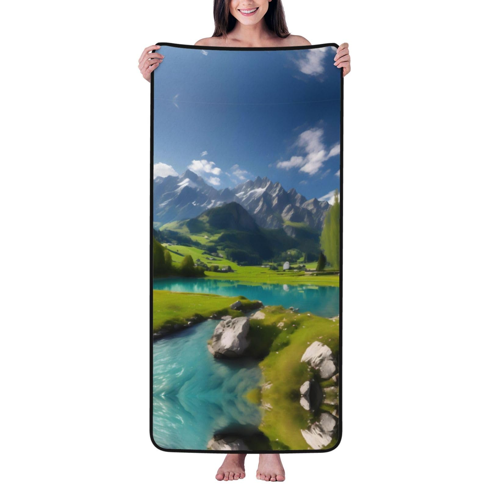 Toalla de terciopelo coral HYTTER de alta absorción y textura agradable al tacto